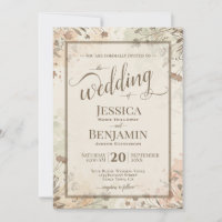 Boda con guión elegante de Boho Grasses & Wildflow