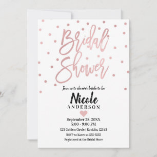 Invitación Boda con guion moderno rosa dorado