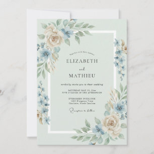Invitación Boda con hoja de acero champán