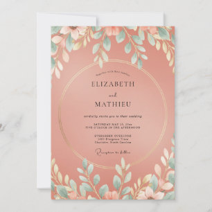 Invitación Boda con Hojas de Canela