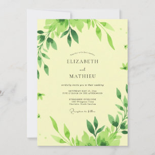 Invitación Boda con Hojas de Citron