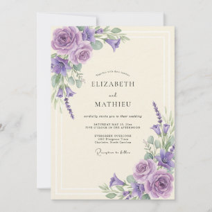 Invitación Boda con Hojas de Orquídea