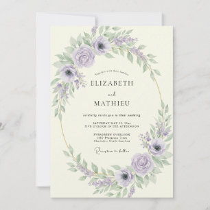 Invitación Boda con Hojas de Pistacho