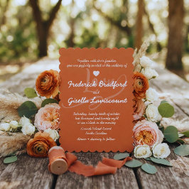 Invitación Boda con letra manuscrita elegante
