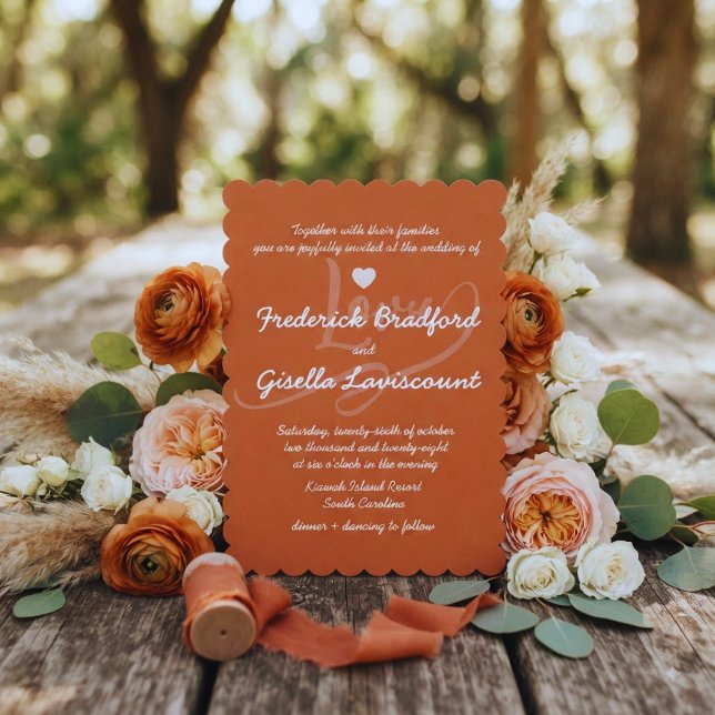 Invitación Boda con letra manuscrita elegante (Subido por el creador)