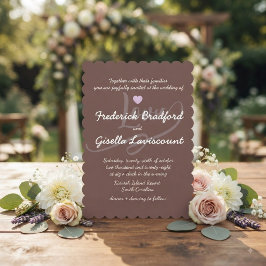 Invitación Boda con letra manuscrita elegante