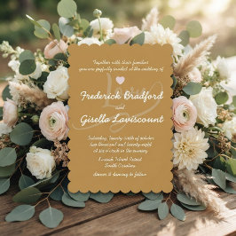 Invitación Boda con letra manuscrita elegante