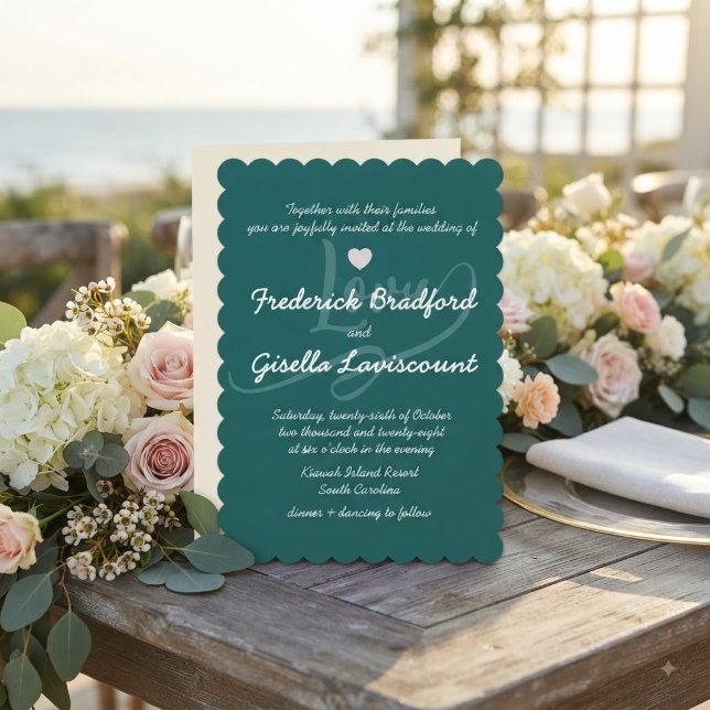 Invitación Boda con letra manuscrita elegante (Subido por el creador)