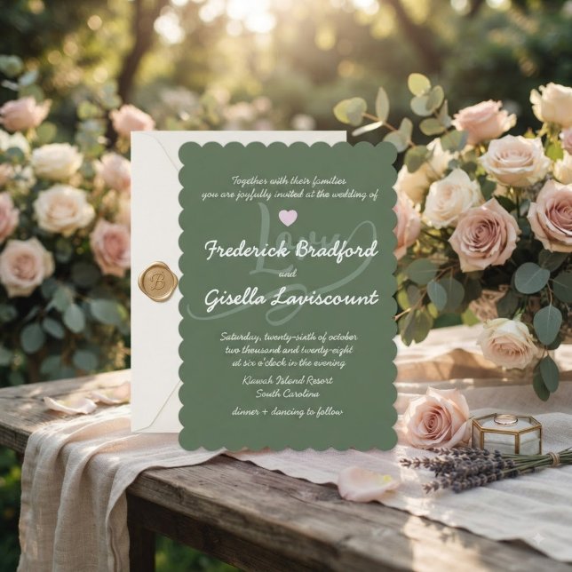 Invitación Boda con letra manuscrita elegante (Subido por el creador)