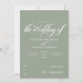 Invitación Boda con letra minúscula