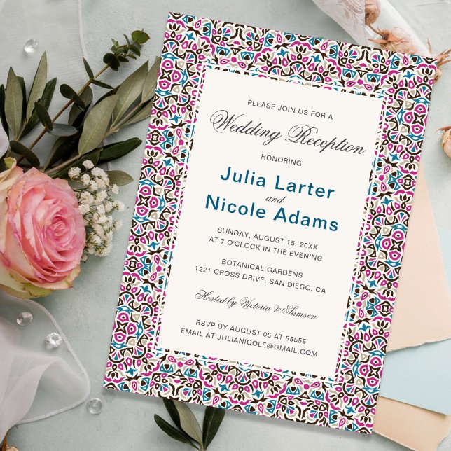 Invitación Boda con Mandala Geo de Celosía Marroquí (Subido por el creador)