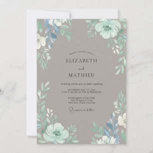 Invitación Boda con Pétalo de Acenoria Tostada
