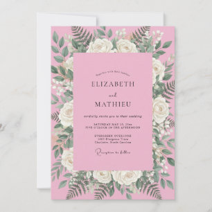 Invitación Boda con Pétalo de Rosa Bubblegum