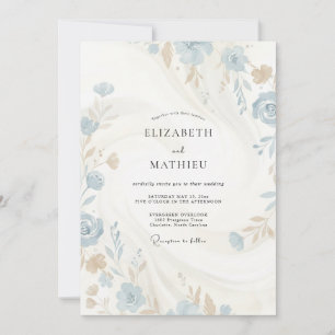 Invitación Boda con Pétalos de Champán en Polvo