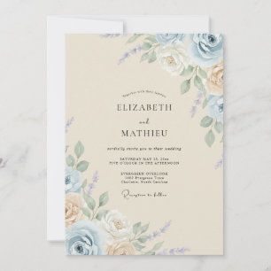 Invitación Boda con Pétalos de Pizarra de Champán Antiguo
