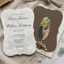 Boda con pintura al óleo vintage elegante