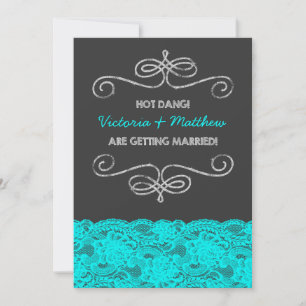 Invitación Boda con Pizarra Vintage Hot Dang