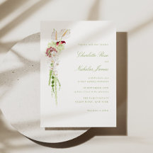 Boda con Ramo Floral en Cascada