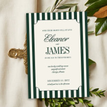 Boda con raya verde de Old Money Hunter