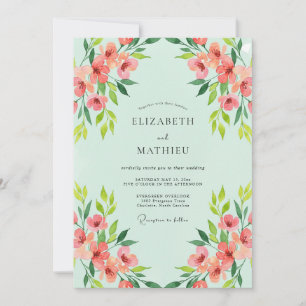 Invitación Boda con Salmón Silvestre y Menta