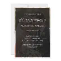 Boda con superposición de foto moderna personaliza