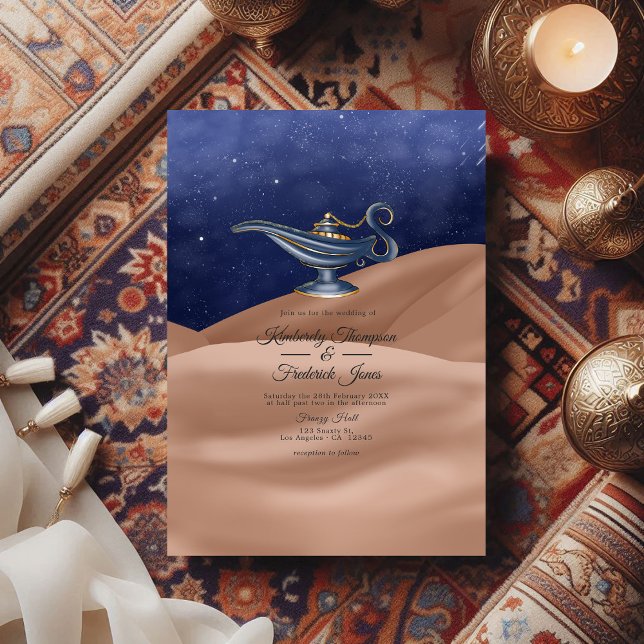 Invitación Boda con tema de Las mil y una noches (Arabian Nights Themed Wedding Invitation)