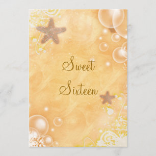 Invitación Boda con tema de playa cumpleaños fiesta coral