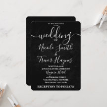 Boda con textura de grunge negro personalizada