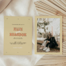 Boda con tipografía negrita moderna retro ELLIE