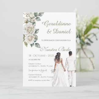 Invitación Boda con Vegetación Española