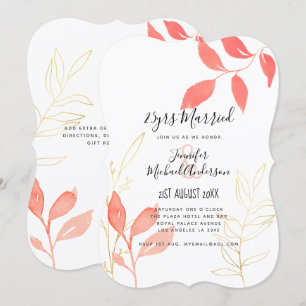 Invitación Boda contemporáneo ANIVERSARIO CUALQUIER manuscrit