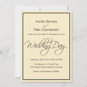Invitación Boda contemporáneo relajado