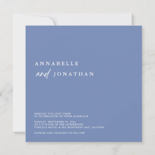 Invitación Boda contemporáneo Verde azulado azul blanco moder