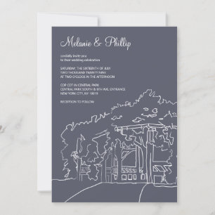 Invitación Boda Cop Cot Central Park