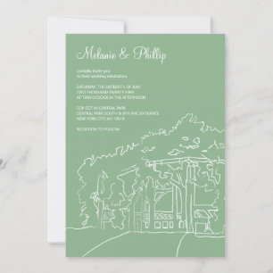 Invitación Boda Cop Cot Central Park