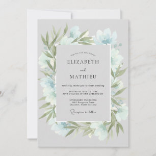 Invitación Boda Corona de Hielo Azure