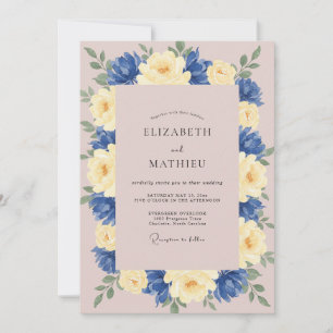 Invitación Boda Corona de Naval Malva