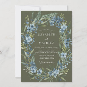 Invitación Boda Corona de Olivo Luxe y Aciano