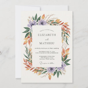 Invitación Boda Corona de Óxido de Amatista