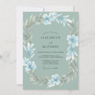 Invitación Boda Corona de Plata de Hielo