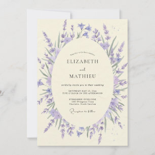 Invitación Boda Corona de Violeta Lila