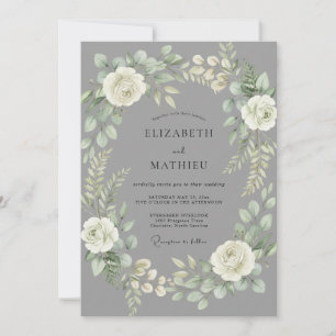 Invitación Boda Corona Etérea de Marfil