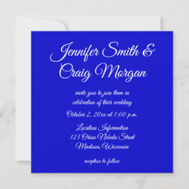 Invitación Boda Cósmica Nebulosa de Orión Azul Zafiro Rosa Ca