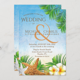 Invitación Boda costera en la playa