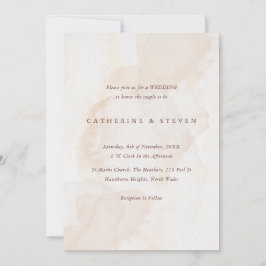 Invitación Boda costero color agua beige