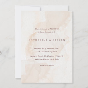Invitación Boda costero color agua beige