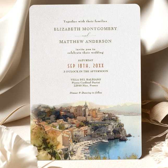 Invitación Boda Cote d'Azur en la costa francesa de destino I (Subido por el creador)