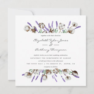 Invitación Boda Cotton Lavender