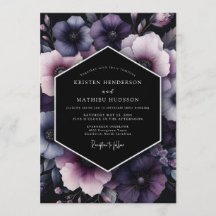 Invitación Boda Crepuscular con Floración de Glicina