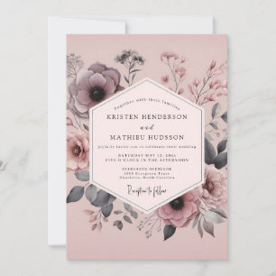 Invitación Boda Crepusculo Malva